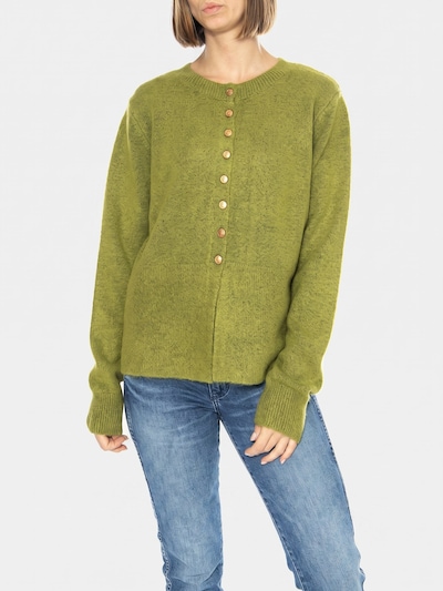 wild pony Cardigan 'Cárdigan Boton Joya Verde' i S i grøn, Produktvisning