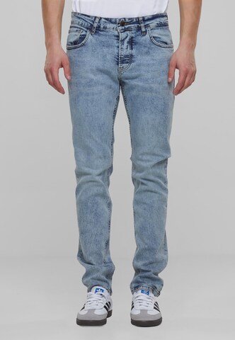 2Y Premium Regular Jeans in Blauw: voorkant