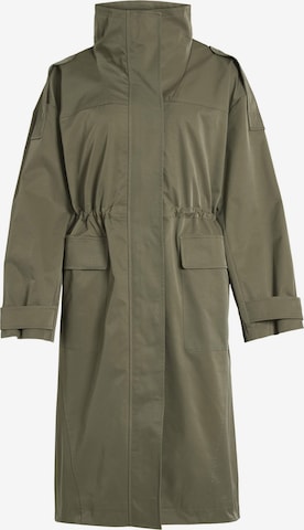 VILA Between-Seasons Parka in Green: front