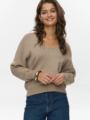 NÜMPH Pullover 'MILRAY' i beige: forside