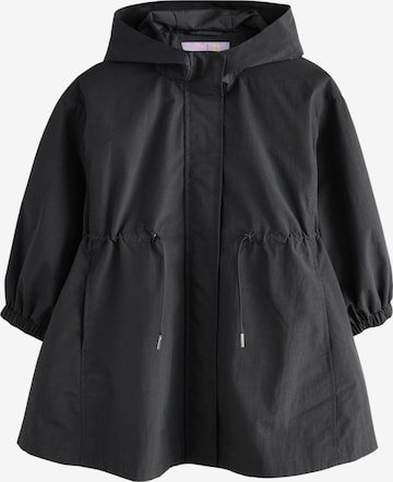 Next Pitkä takki värissä musta: etupuoli