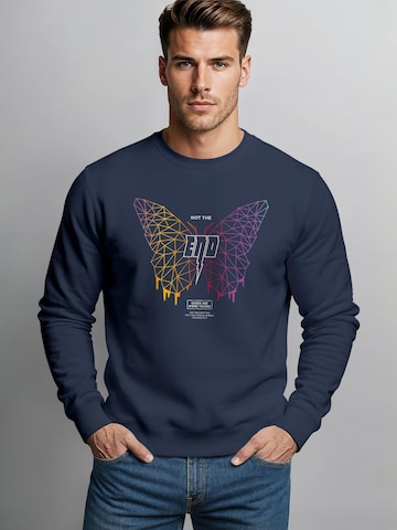 Neverless Sweatshirt 'Not the End' in Blue: front