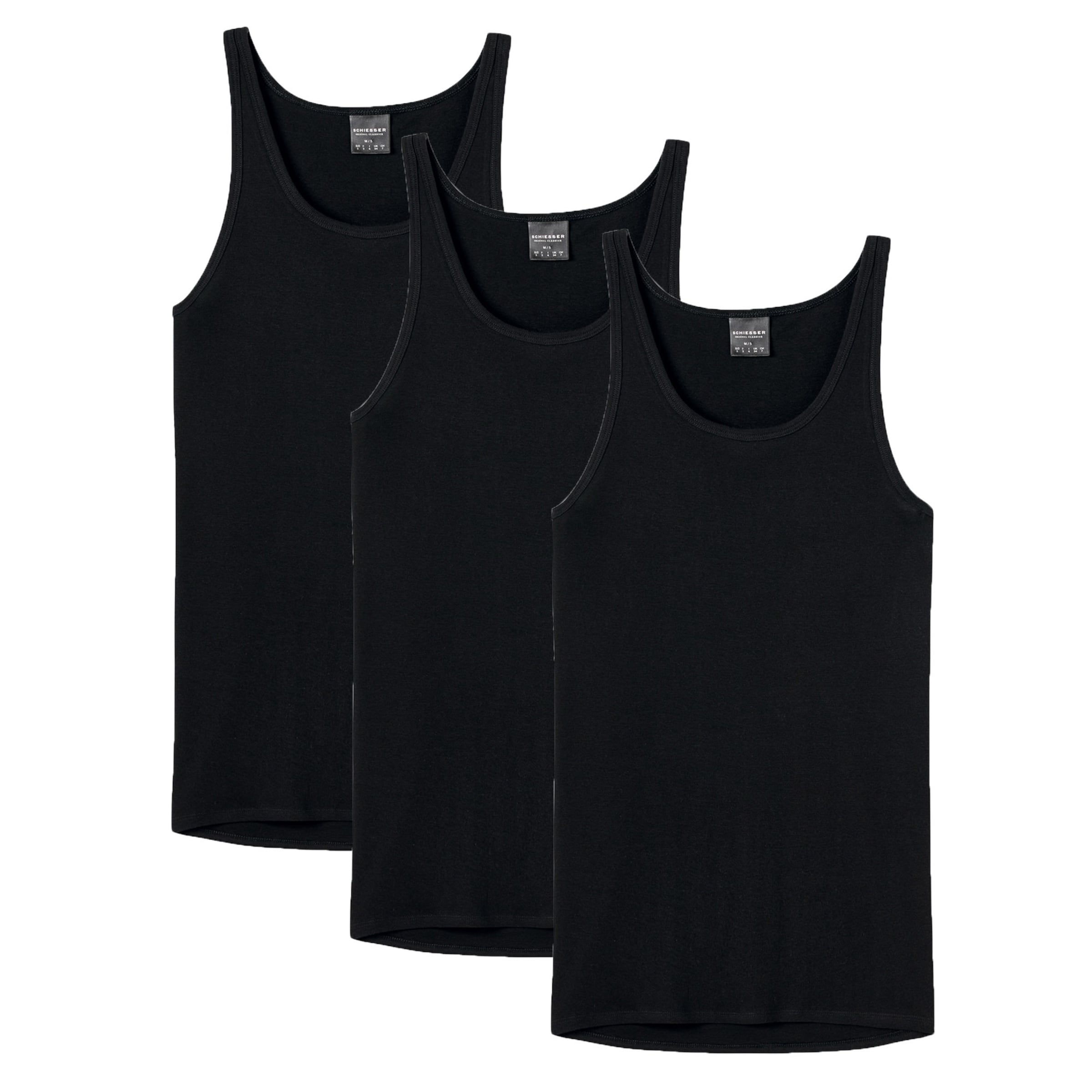 SCHIESSER Undershirt in Black: front