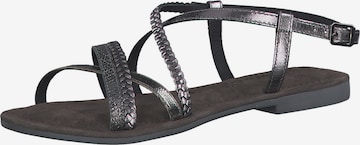 TAMARIS Sandalen met riem in Grijs: voorkant