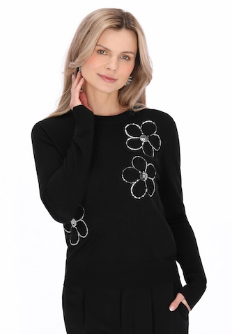 usha BLACK LABEL - Jersey en negro: frente