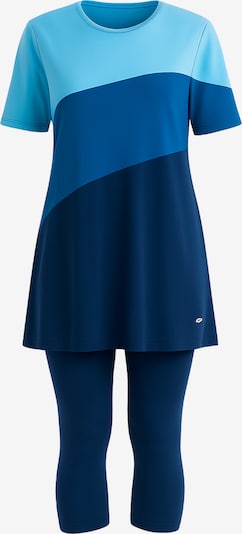 C&City Hijab Badeanzug in blau / navy / azur, Produktansicht