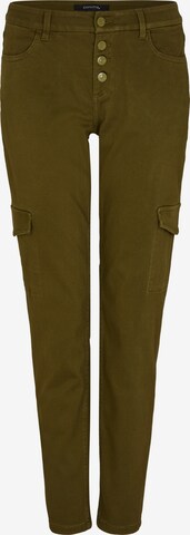 COMMA Slim fit Cargo Jeans in Green: front