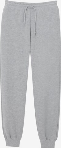 Pull&Bear Tapered Broek in Grijs: voorkant