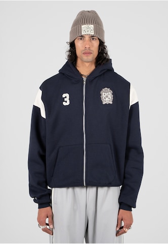 Prohibited - Sudadera con cremallera 'Club Member' en azul