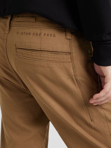 G-STAR Slimfit Chinohousut 'Bronson 2.0' värissä ruskea