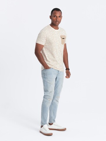 Ombre Shirt in Beige