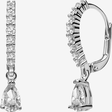 Boucles d'oreilles Lucardi en argent : devant