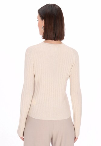 Usha Knit Cardigan 'Casual' in Beige