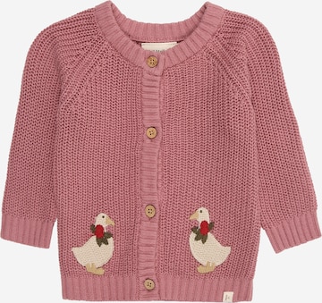 Lil'Atelier Gebreid vest 'NBFEMLEN' in Roze: voorkant