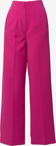 FRESHLIONS Bukser med lægfolder i pink: forside