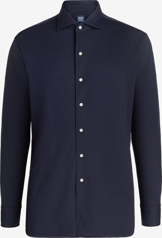 Boggi Milano Button Up Shirt in Blue: front