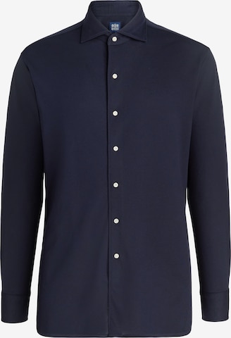 Coupe regular Chemise Boggi Milano en bleu : devant