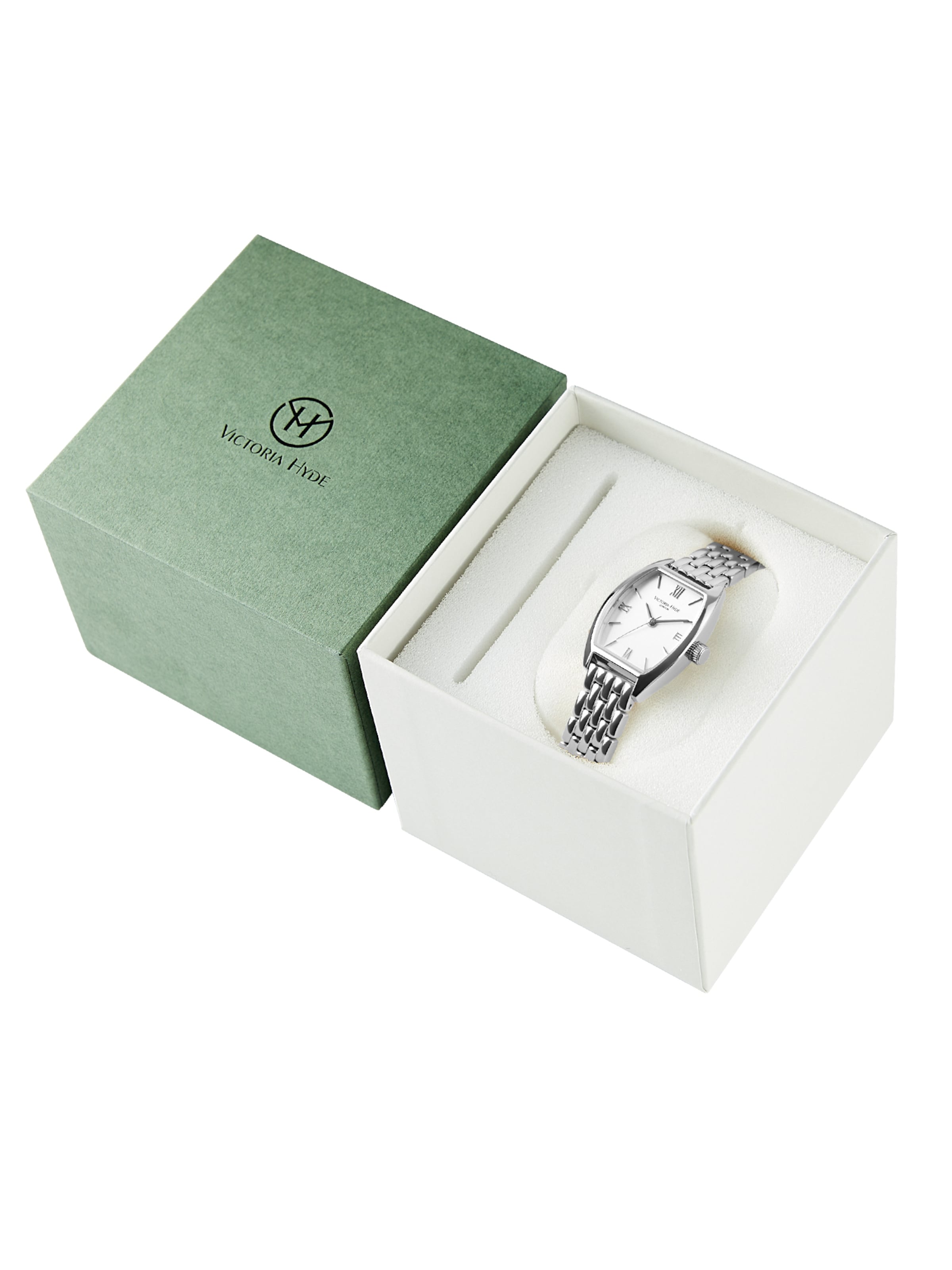 Victoria Hyde Uhr' Barrel ' in Silber