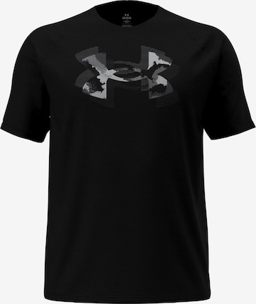 UNDER ARMOUR Funktionsshirt 'Tech™ Print Fill' in Schwarz: Vorderseite