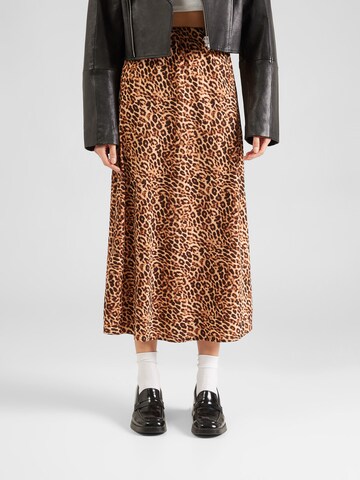 PIECES Skirt 'PCFranan' in Brown: front