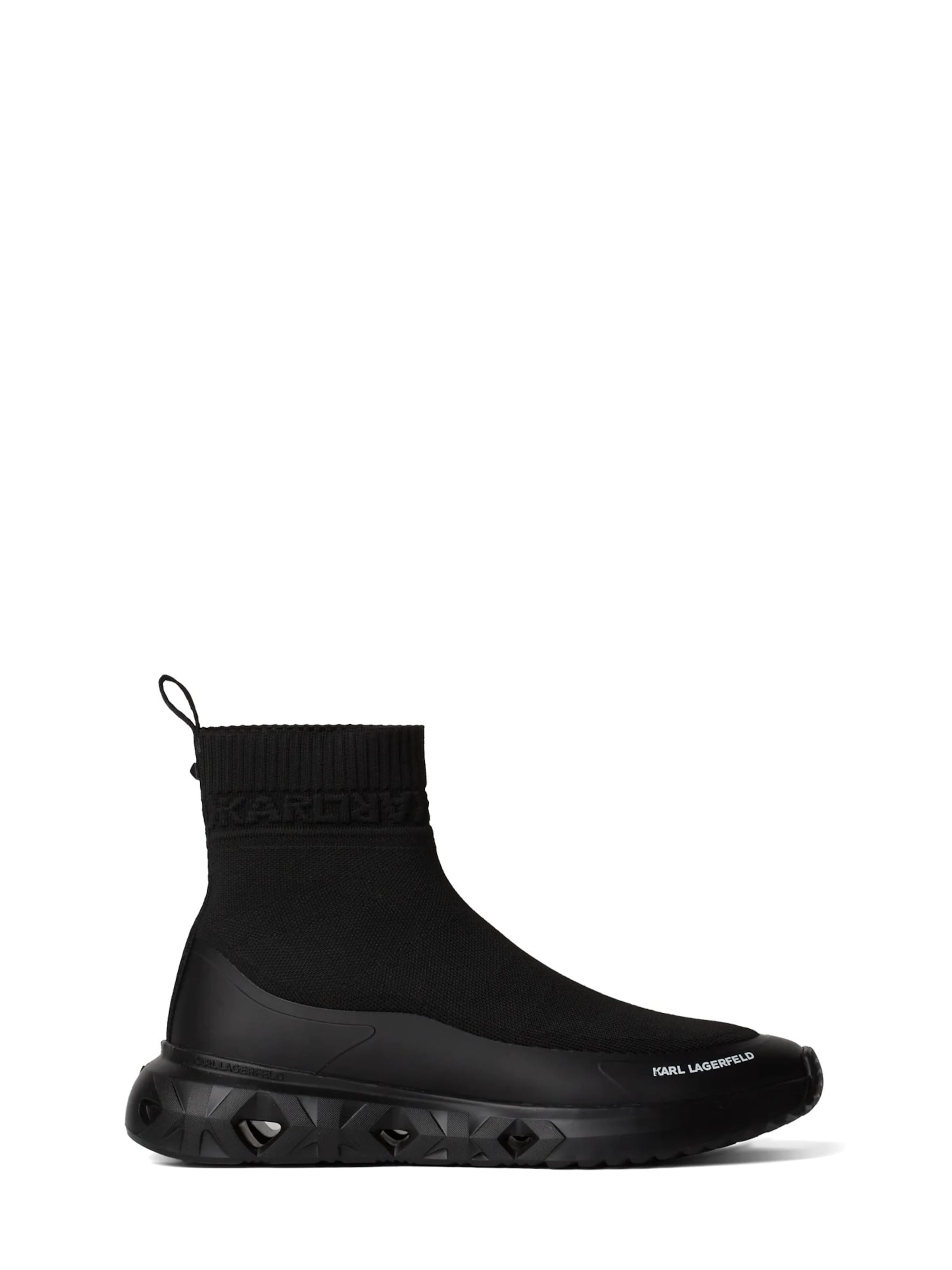 Karl Lagerfeld Sneakersy wysokie 'KITE RUN' w kolorze czarny