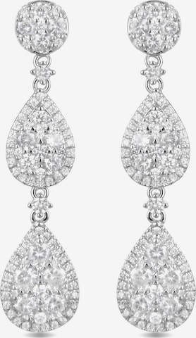 Luxenter Ohrringe 'Fredcrow' in Weiß: Vorderseite