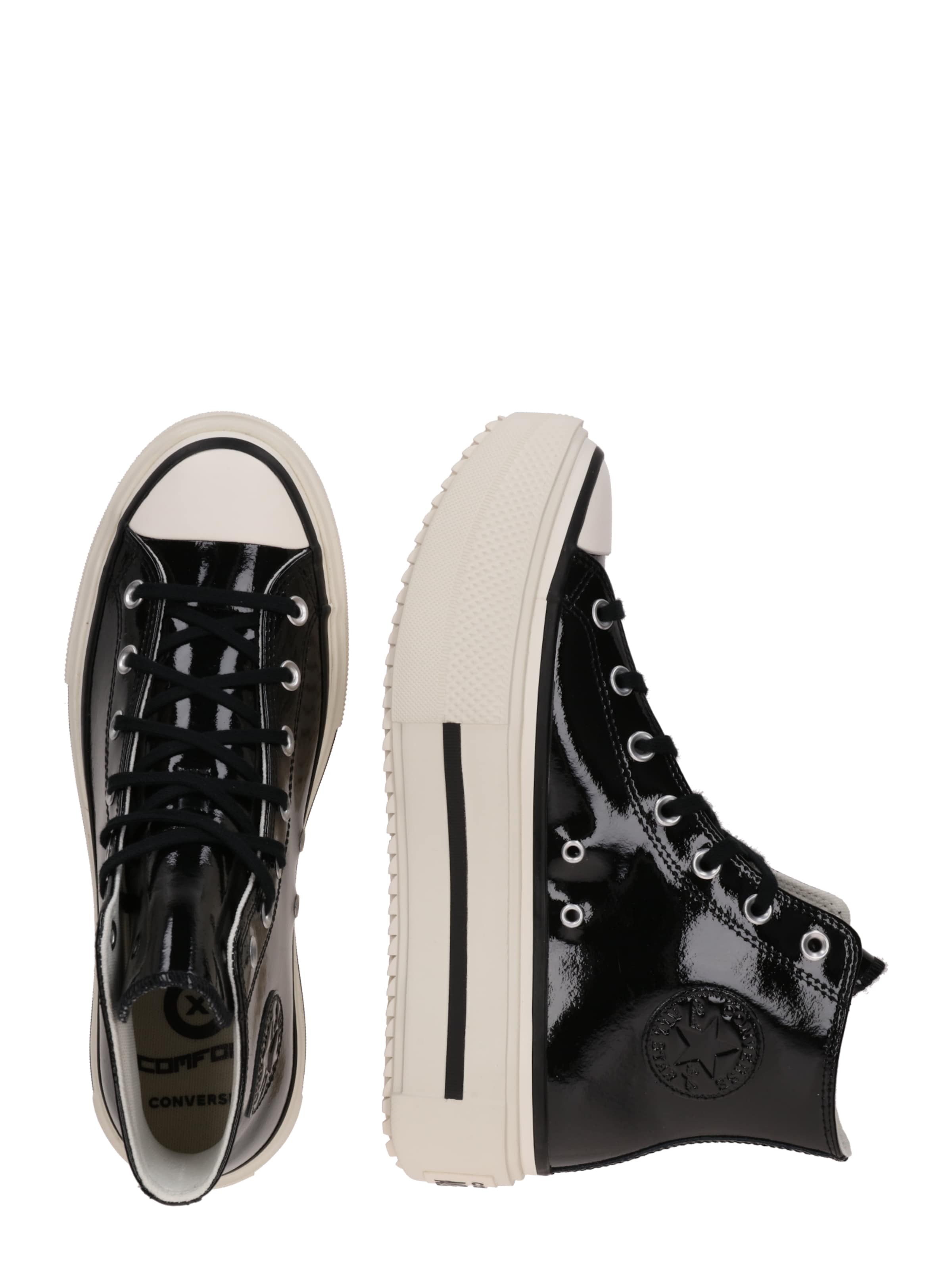 CONVERSE High-top trainers 'CTAS LIFT DOUBLE STACK' in Black