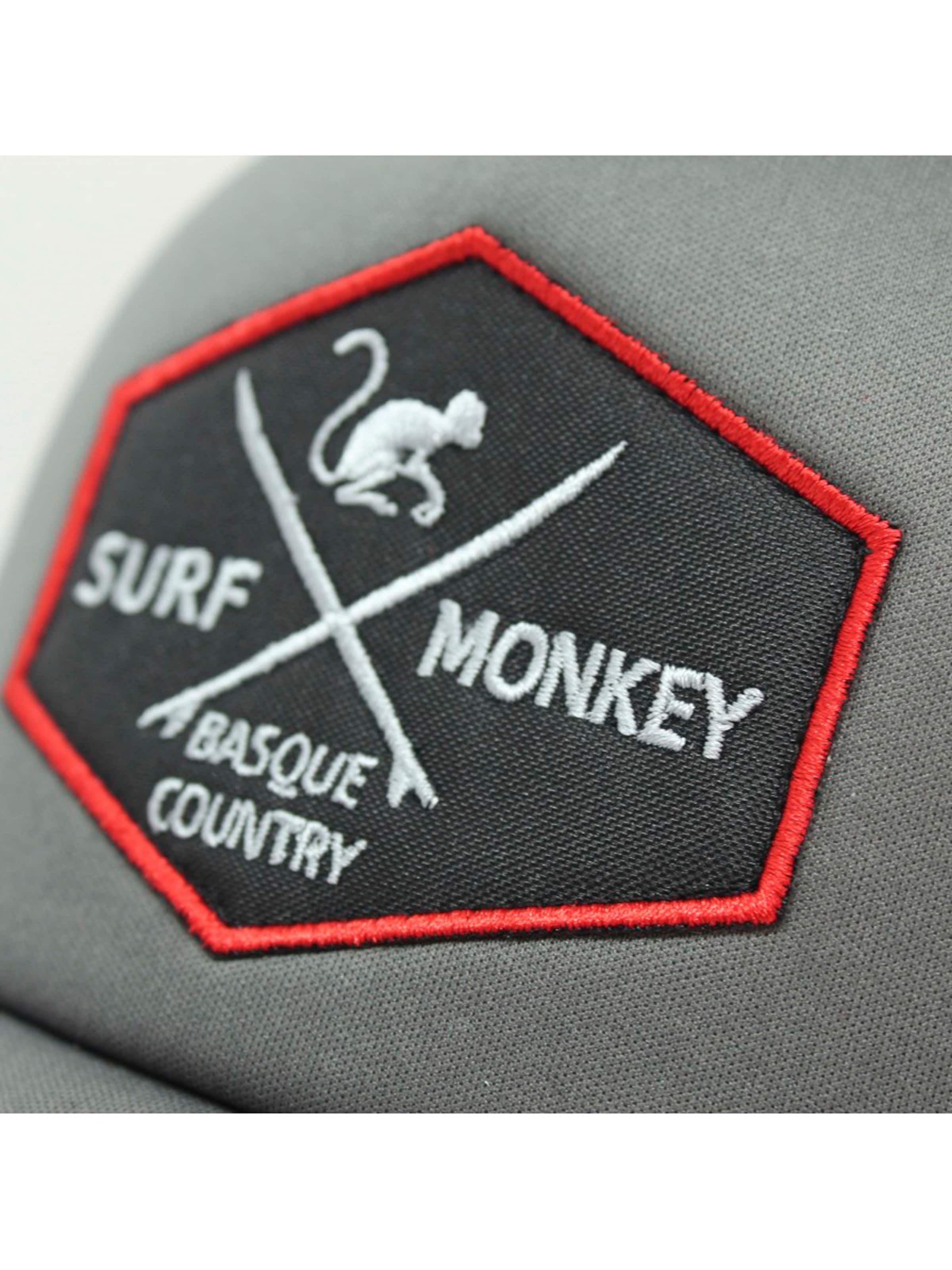Surf Monkey Athletic Cap in Grey