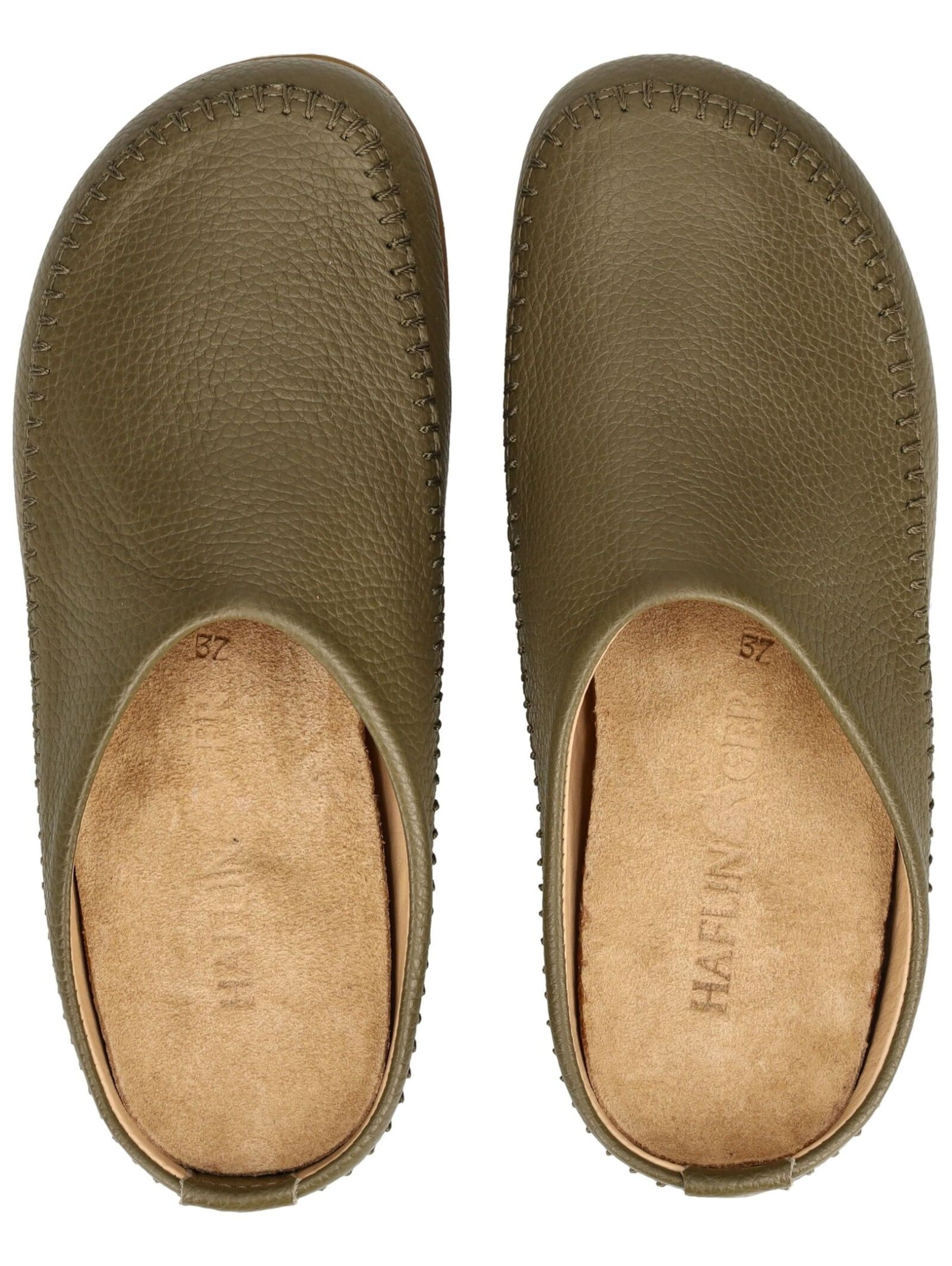 HAFLINGER Slippers in Green
