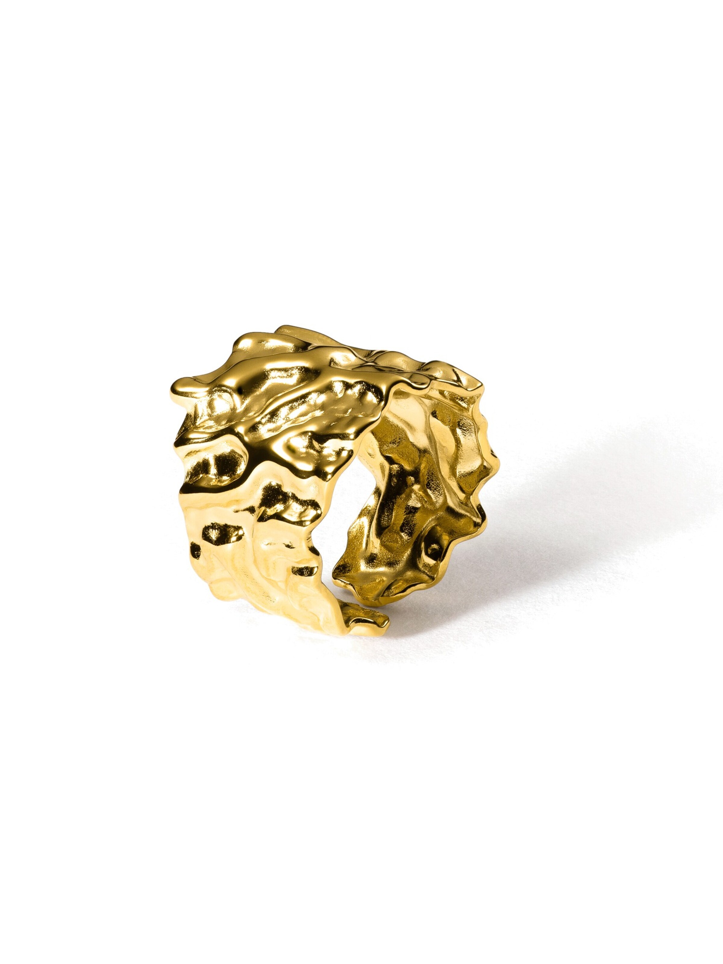 hiBALI Ring 'Chunky Ring'‌‌‌‌‌‌‌ in Gold: Vorderseite