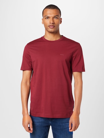 T-Shirt 'Thompson 01' BOSS Black en rouge : devant