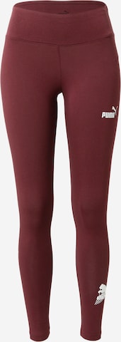 PUMA Slim fit Workout Pants in Purple: front