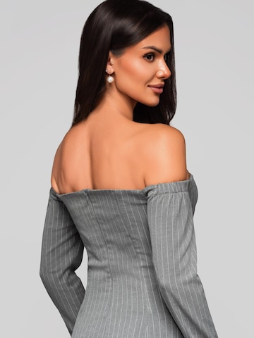 Ombre Cocktail Dress in Grey