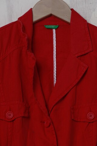 UNITED COLORS OF BENETTON Leinen-Blazer M in Rot