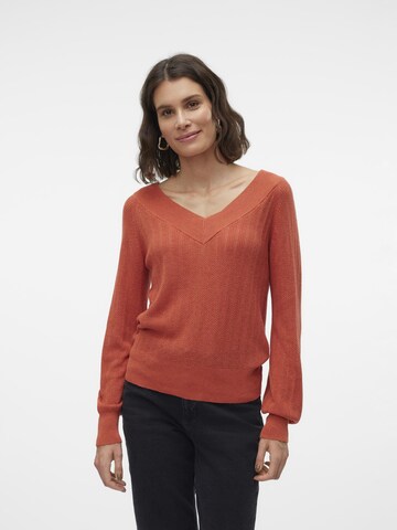 VERO MODA Sweater 'VMNewLexsun' in Red: front