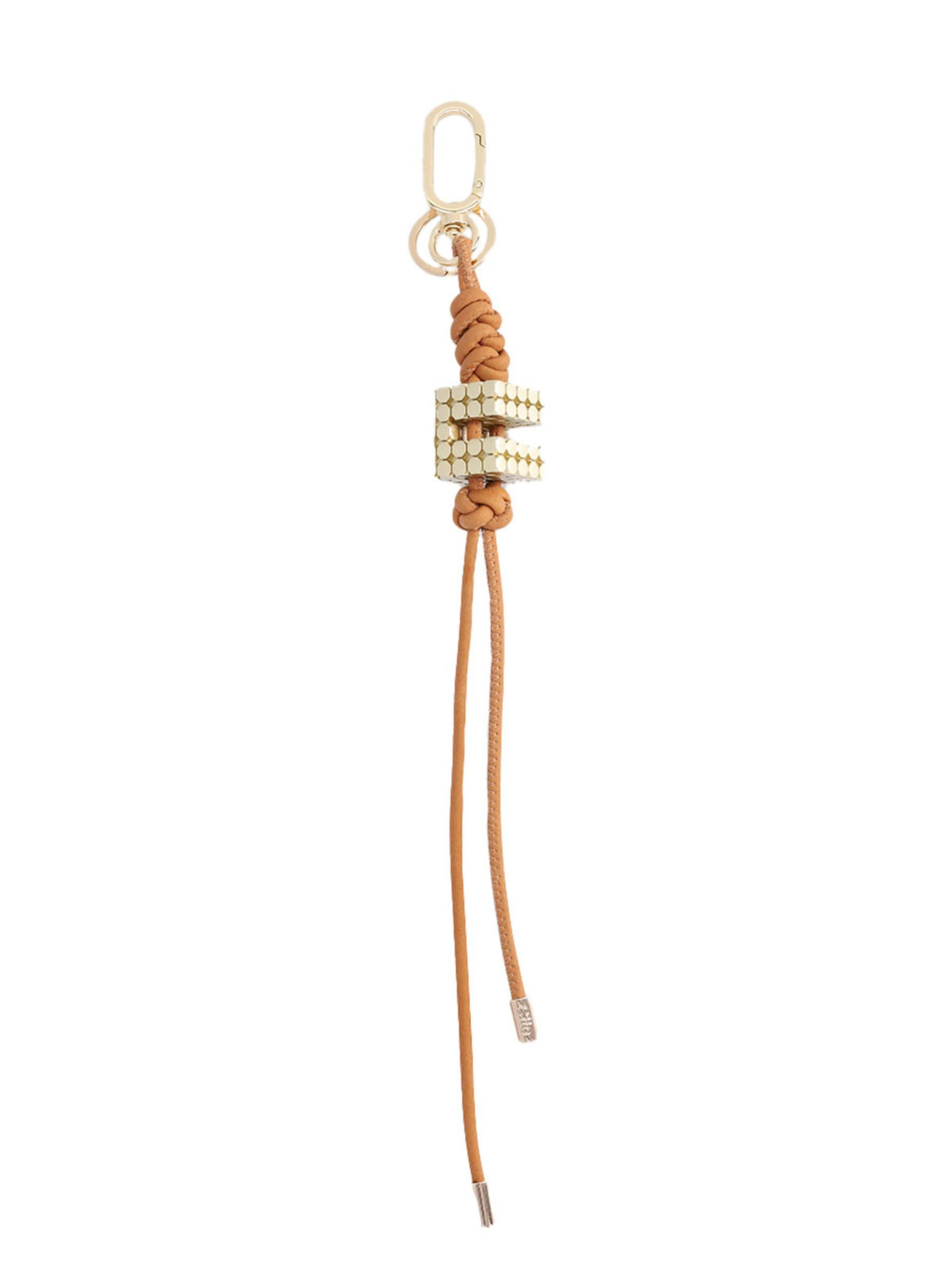 Clio Key ring 'Cubik Twist' in Beige: front