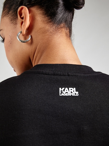 Karl Lagerfeld Sweatshirt 'STACK' in Schwarz