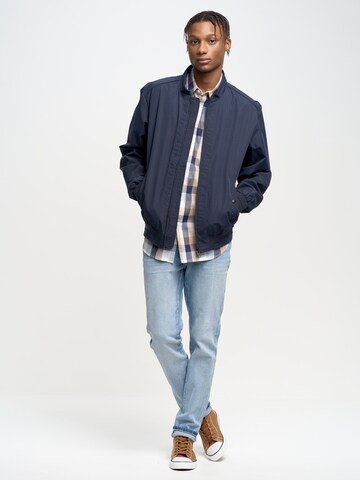 BIG STAR Regular fit Button Up Shirt 'Dako' in Blue