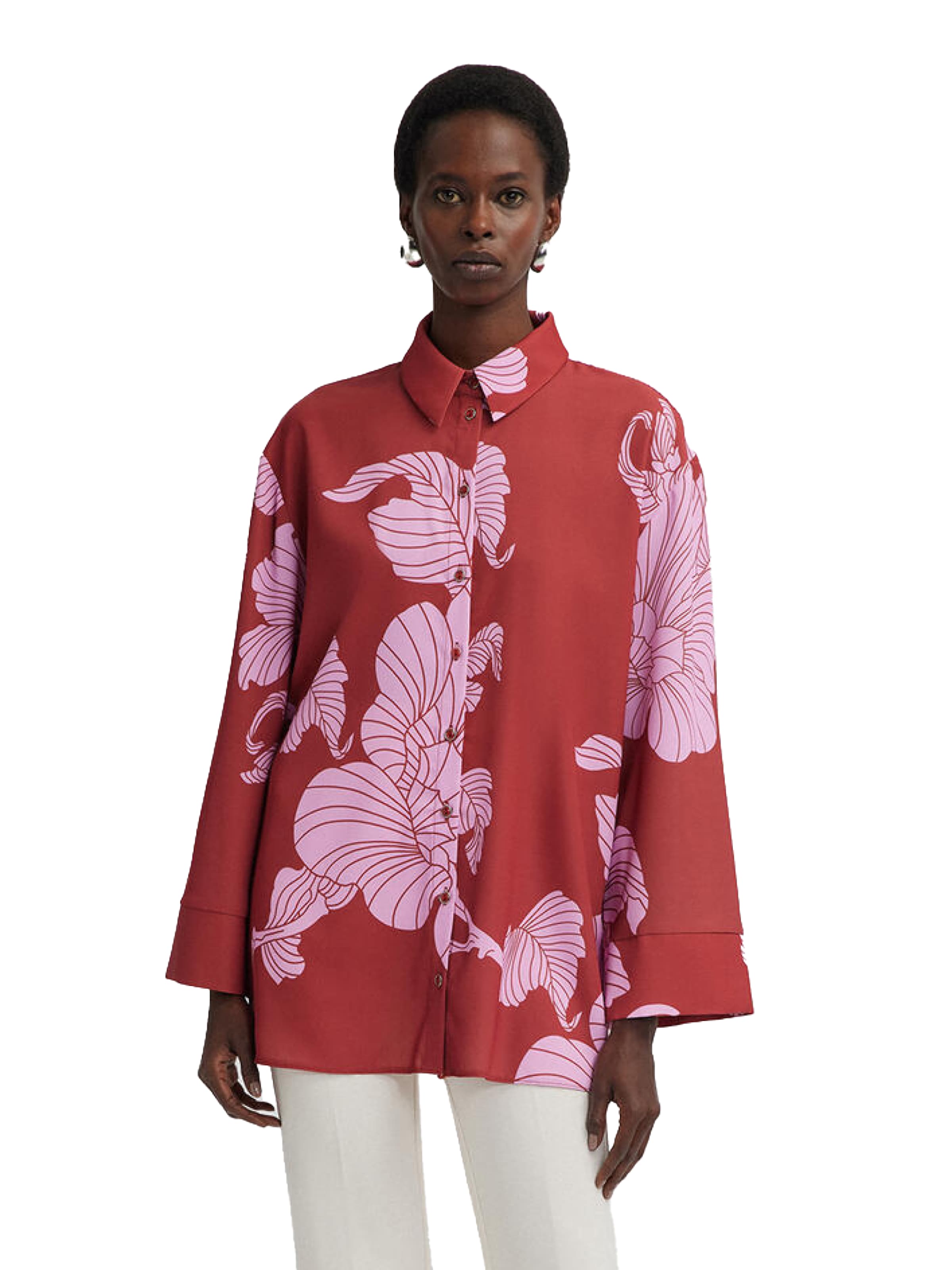 Touche Prive Bluse in Pink: Vorderseite