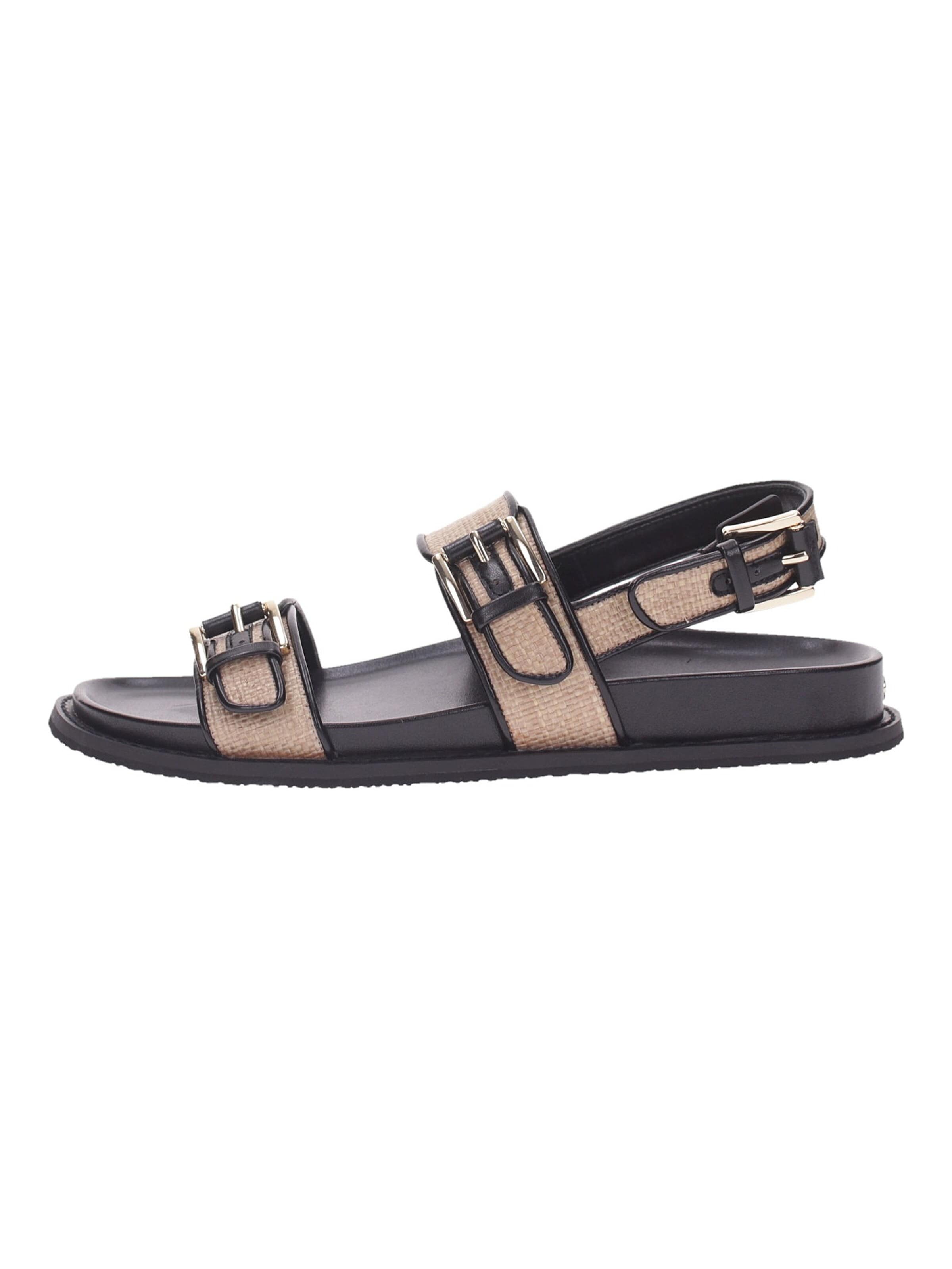 Sandalo con cinturino 'Michael Kors Sandalo Nia Flat Sandal' di Michael Kors in nero: frontale