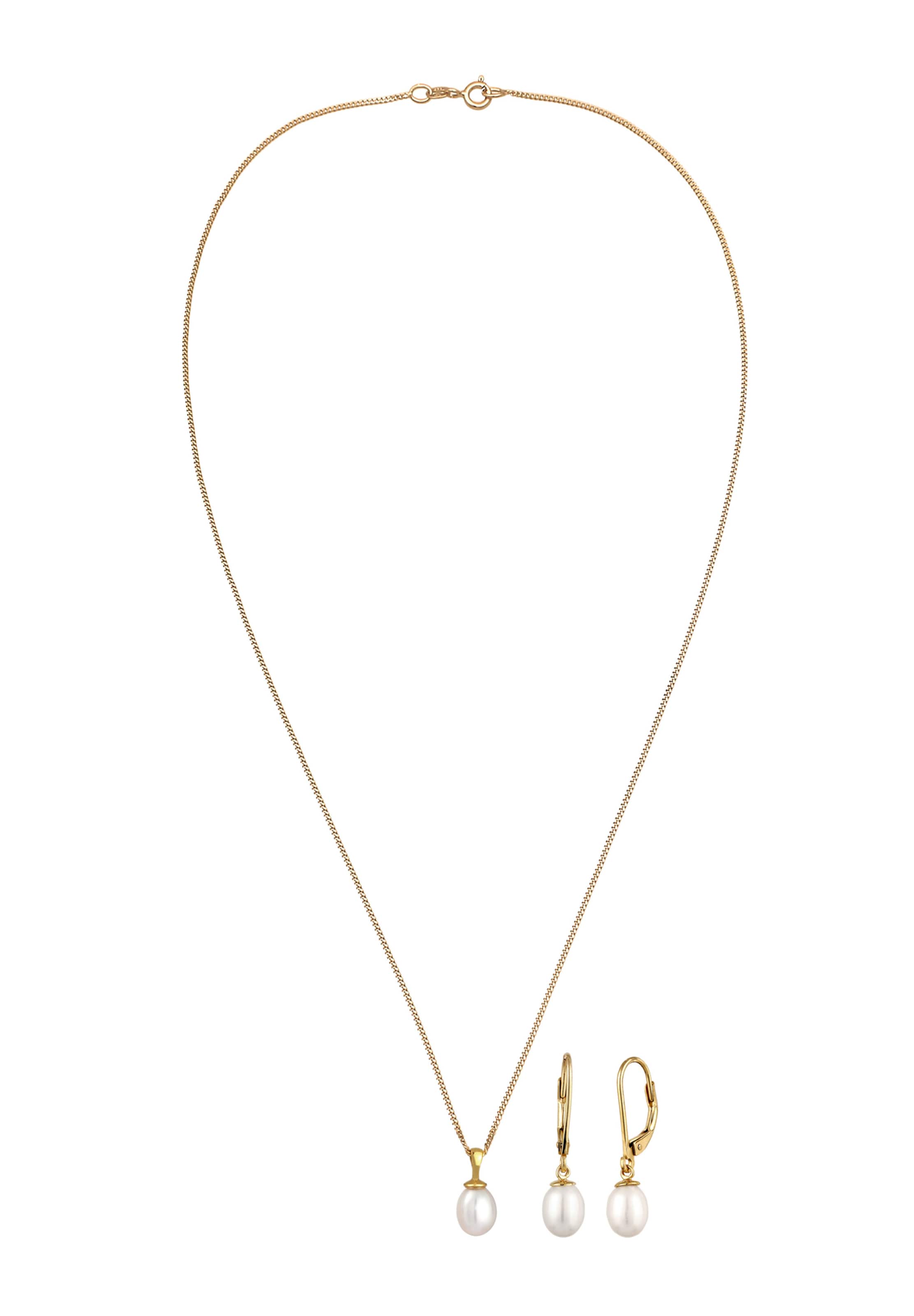ELLI Sieraden set in Goud: voorkant