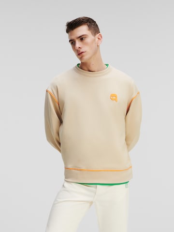 Karl Lagerfeld Sweatshirt in Oranje: voorkant