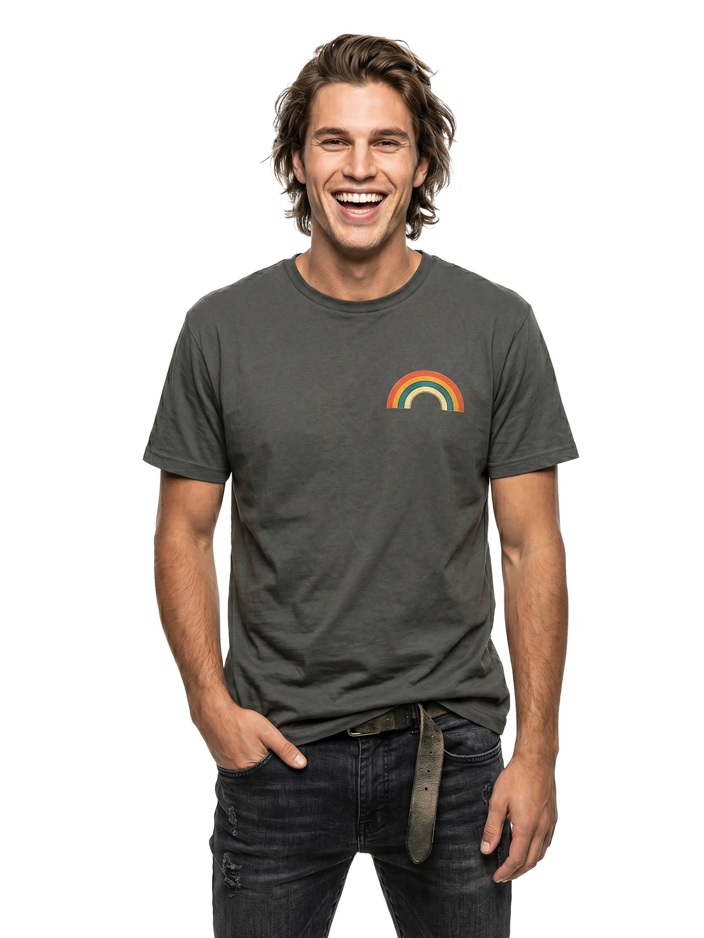 MAKAYA Shirt 'Rainbow'‌ in Grau