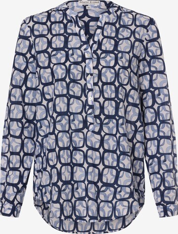 Marie Lund Blouse in Blauw: voorkant