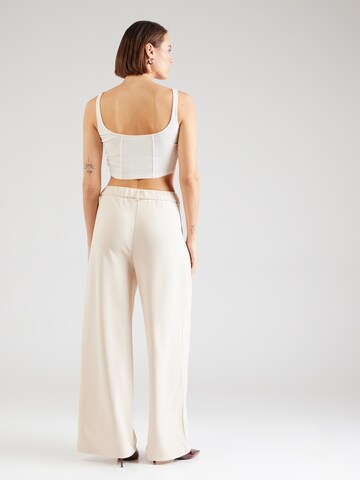 ABOUT YOU Wide leg Trousers 'Sarah' in Beige