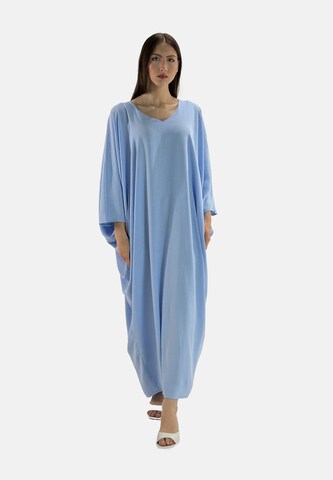 Robe Elara en bleu : devant