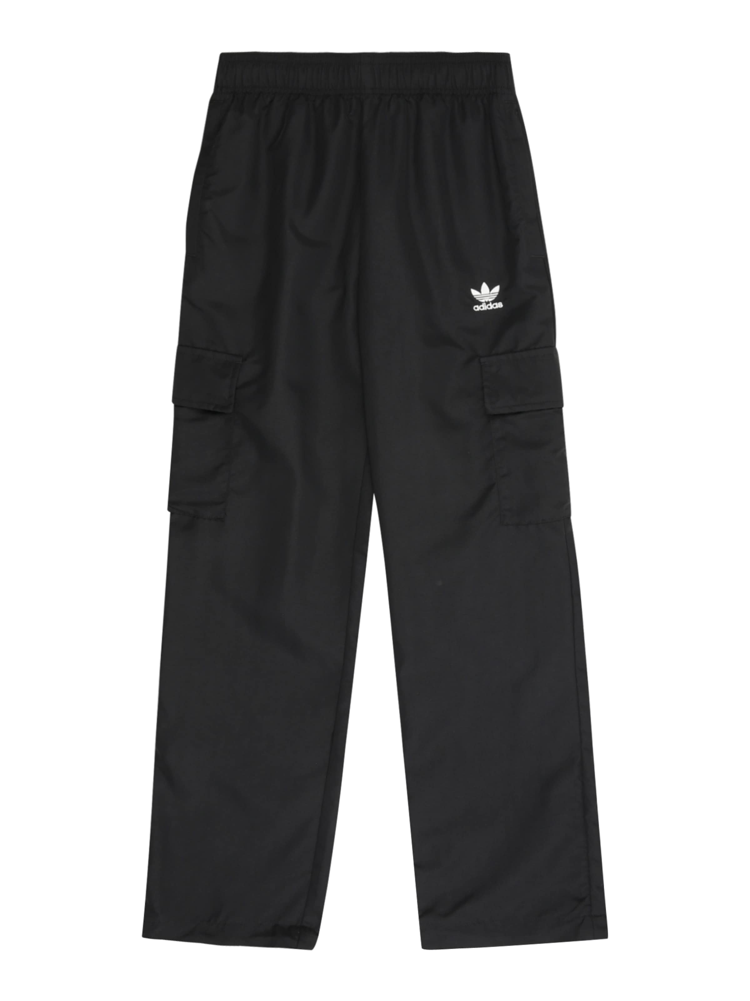 ADIDAS ORIGINALS Regular Trousers in Black: front