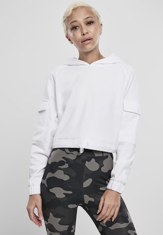 Urban Classics Sweatshirt in White: front