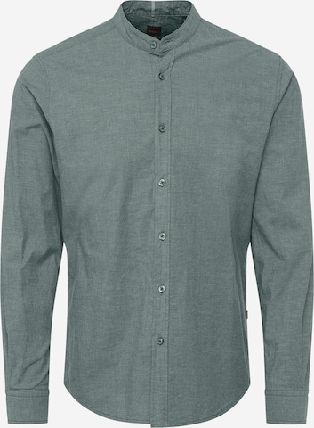 BOSS Orange Regular fit Button Up Shirt 'Race' in Green: front