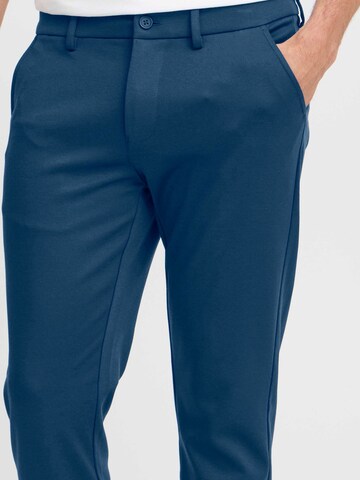 BLEND - Slimfit Calças chino 'Helmer' em azul